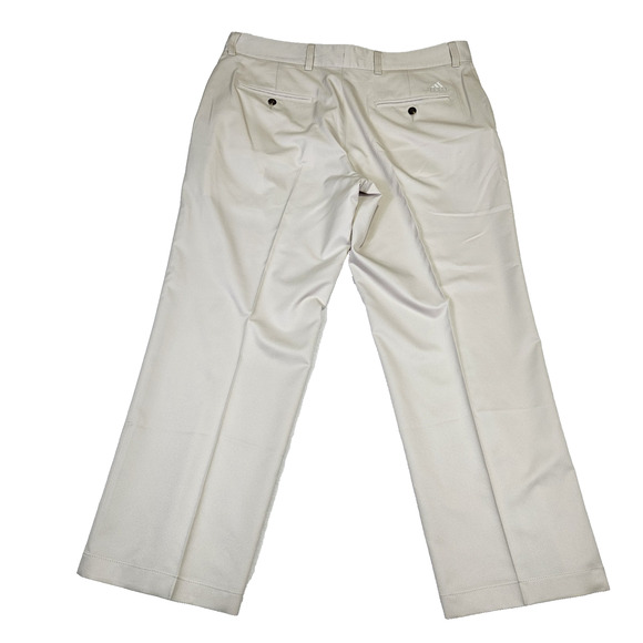 Adidas Climalite Golf Pants Mens 38x28 Tech Lightweight Straight Beige Outdoor - Picture 3 of 16